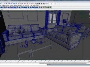 living room 3Dモデル