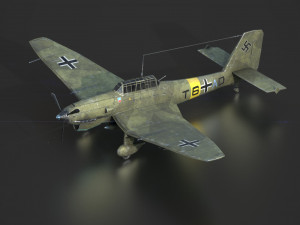 junker stuka 87 Modelo 3D