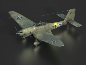 junker stuka 87 3D Model