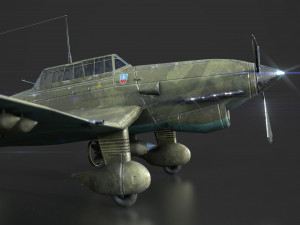 junker stuka 87 Model 3D