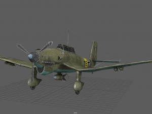 junker stuka 87 Model 3D