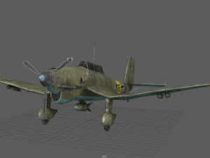 junker stuka 87 3D Model