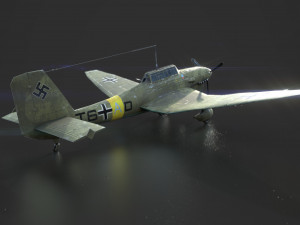junker stuka 87 Model 3D