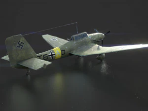 junker stuka 87 3D Model