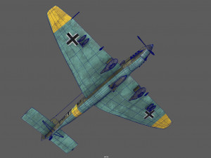 junker stuka 87 Model 3D