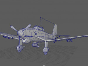 junker stuka 87 Model 3D