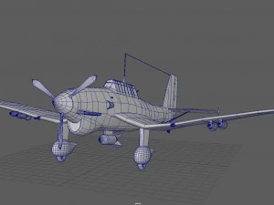 junker stuka 87 3D Model