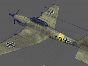 junker stuka 87 Model 3D