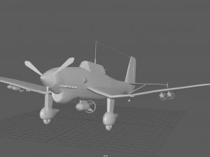 junker stuka 87 3D Model