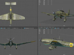 junker stuka 87 3D Model