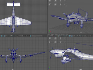 junker stuka 87 Model 3D