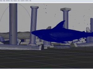 shark temple 3D मॉडल