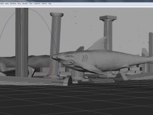 shark temple 3D मॉडल