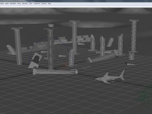 shark temple 3D मॉडल