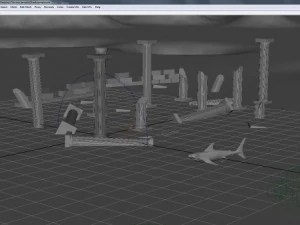 shark temple 3D Model