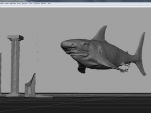 shark temple 3D मॉडल