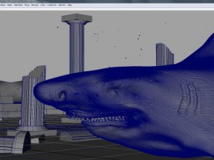 shark temple 3D मॉडल