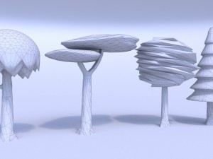 toon tree pack 3D मॉडल