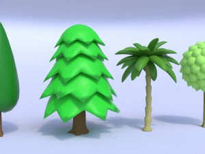 toon tree pack 3D Model