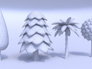 toon tree pack 3D मॉडल