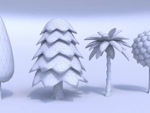 toon tree pack 3D Model