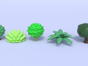 toon tree pack 3D मॉडल