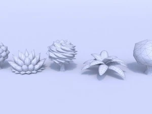 toon tree pack 3D Model
