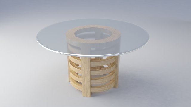 5 rings table Modelo 3D .c4d .max .obj .3ds .fbx .stl .blend 