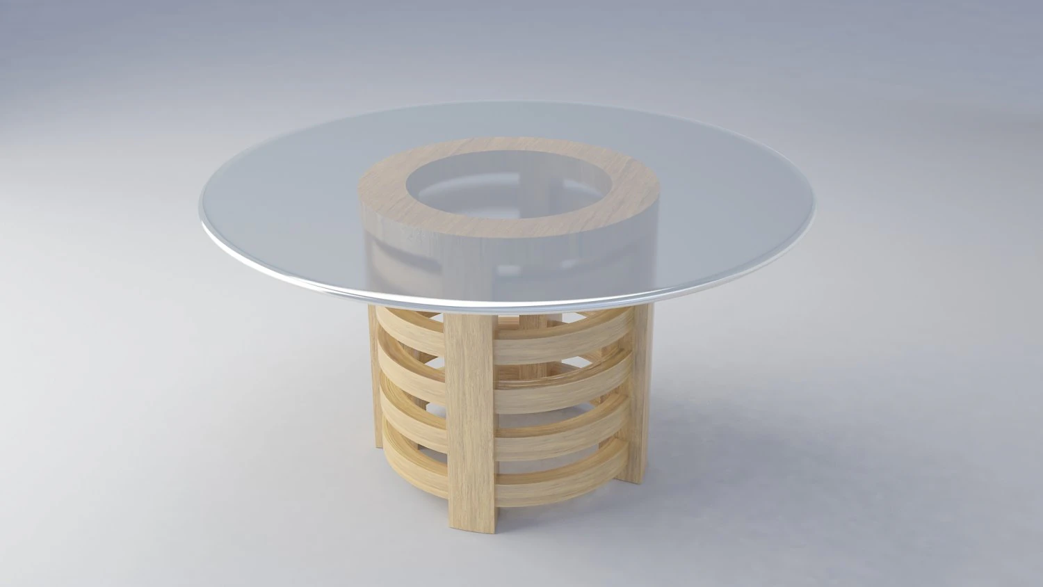 5 rings table 3D Model .c4d .max .obj .3ds .fbx .stl .blend 