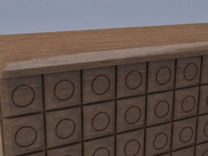 rings shelf 3D मॉडल
