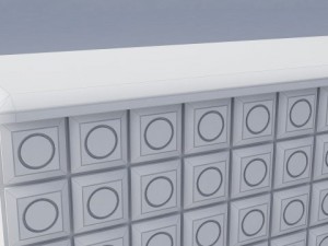 rings shelf 3D मॉडल