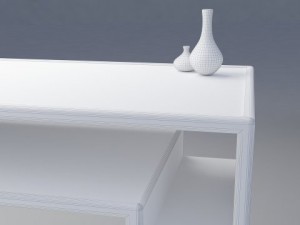 minimalist desk 3D Model
