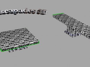 modern style couch and tables set 3D Model