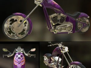 custom chopper 02 3D Model