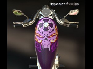 custom chopper 02 Modelo 3D