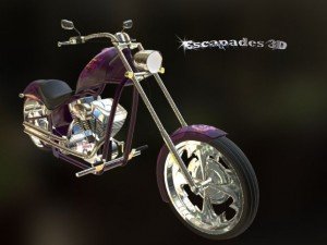 custom chopper 02 Modelo 3D