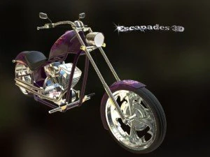 custom chopper 02 3D Model