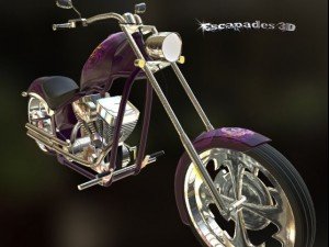 custom chopper 02 Modelo 3D