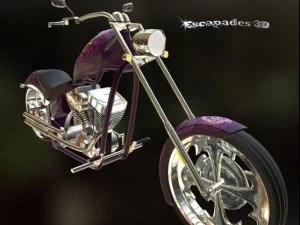 custom chopper 02 3D Model