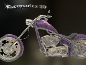 custom chopper 02 Modelo 3D