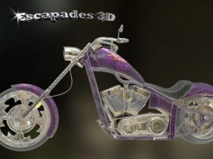 custom chopper 02 3D Model