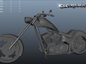 custom chopper 02 Modelo 3D