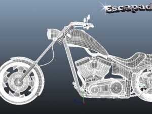 custom chopper 02 Modelo 3D