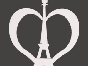 vive la france pendant- keychain Modelo de Impressão 3D