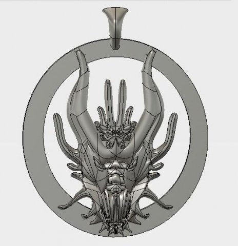 Download mother of dragons amulet 3D Model