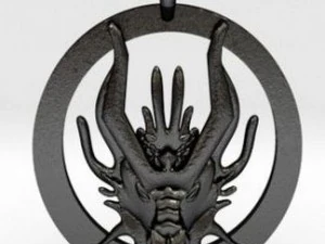 mother of dragons amulet 3D Print Model