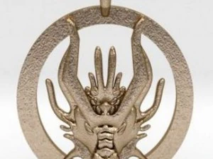 mother of dragons amulet 3D Print Model