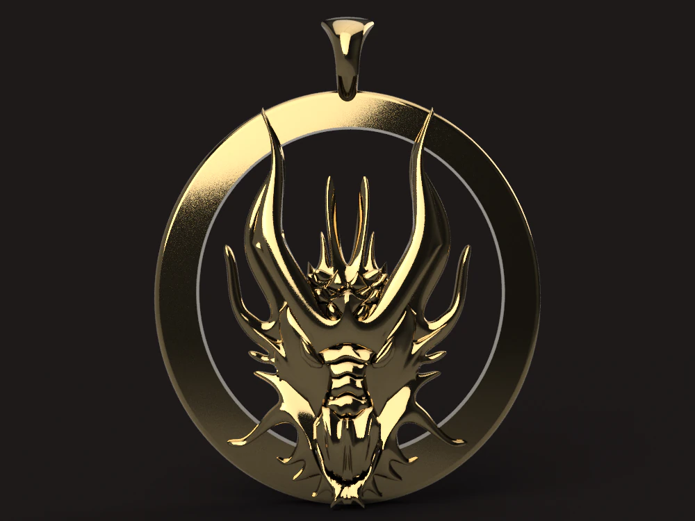 mother of dragons amulet 3D Print Model .c4d .max .obj .3ds .fbx .stl .blend 