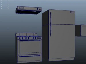 matching white appliances 3D Model