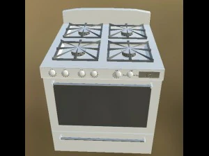 matching white appliances 3D Model